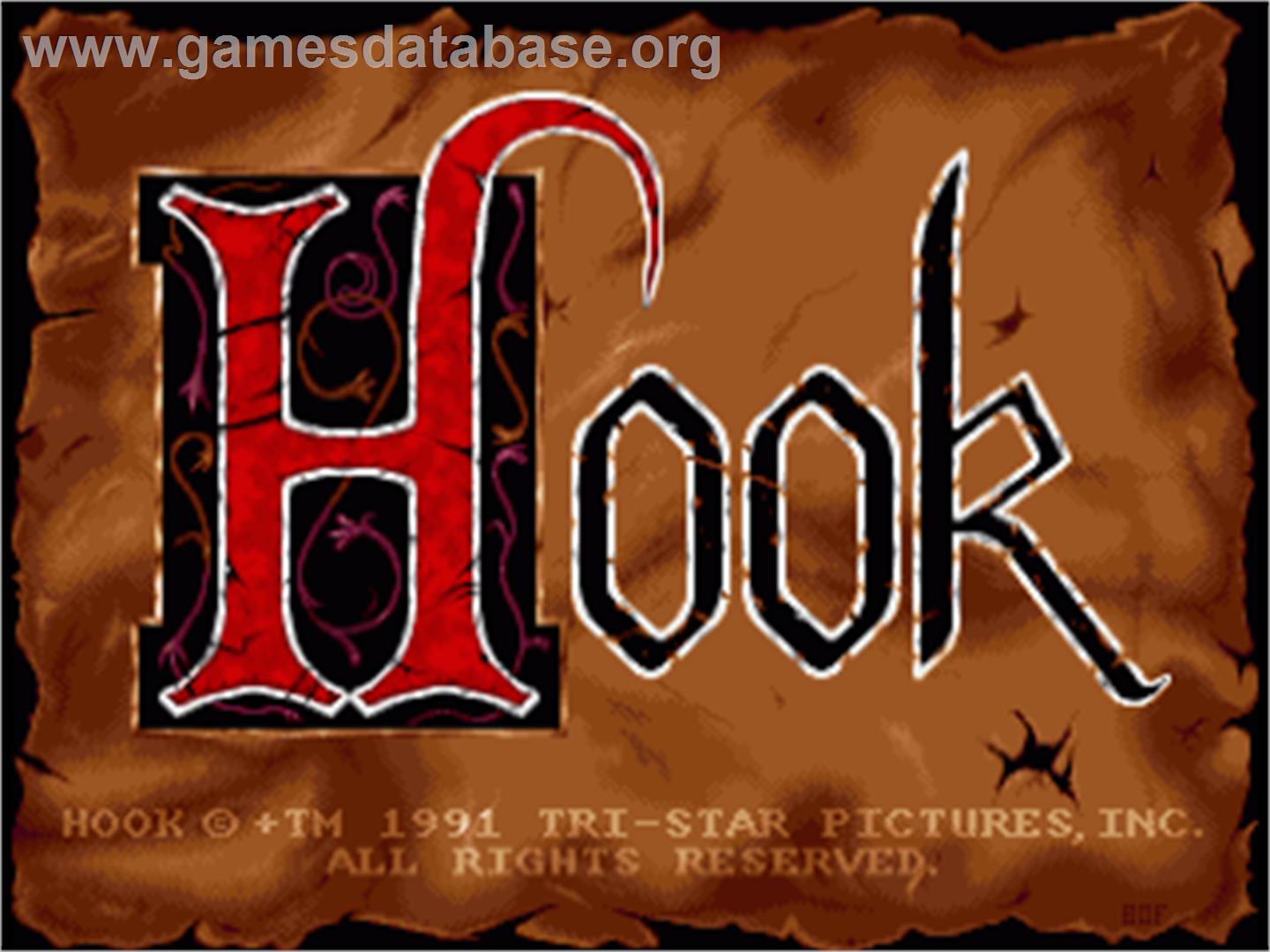 Hook - Commodore Amiga - Artwork - Title Screen