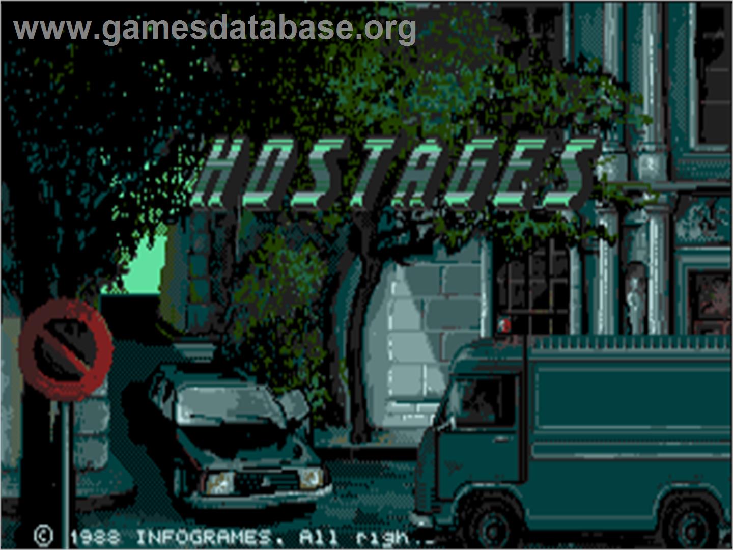 Hostage: Rescue Mission - Commodore Amiga - Artwork - Title Screen