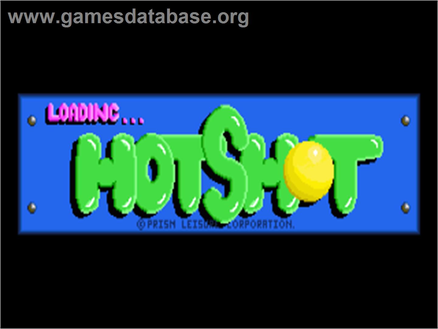 Hot Shot - Commodore Amiga - Artwork - Title Screen