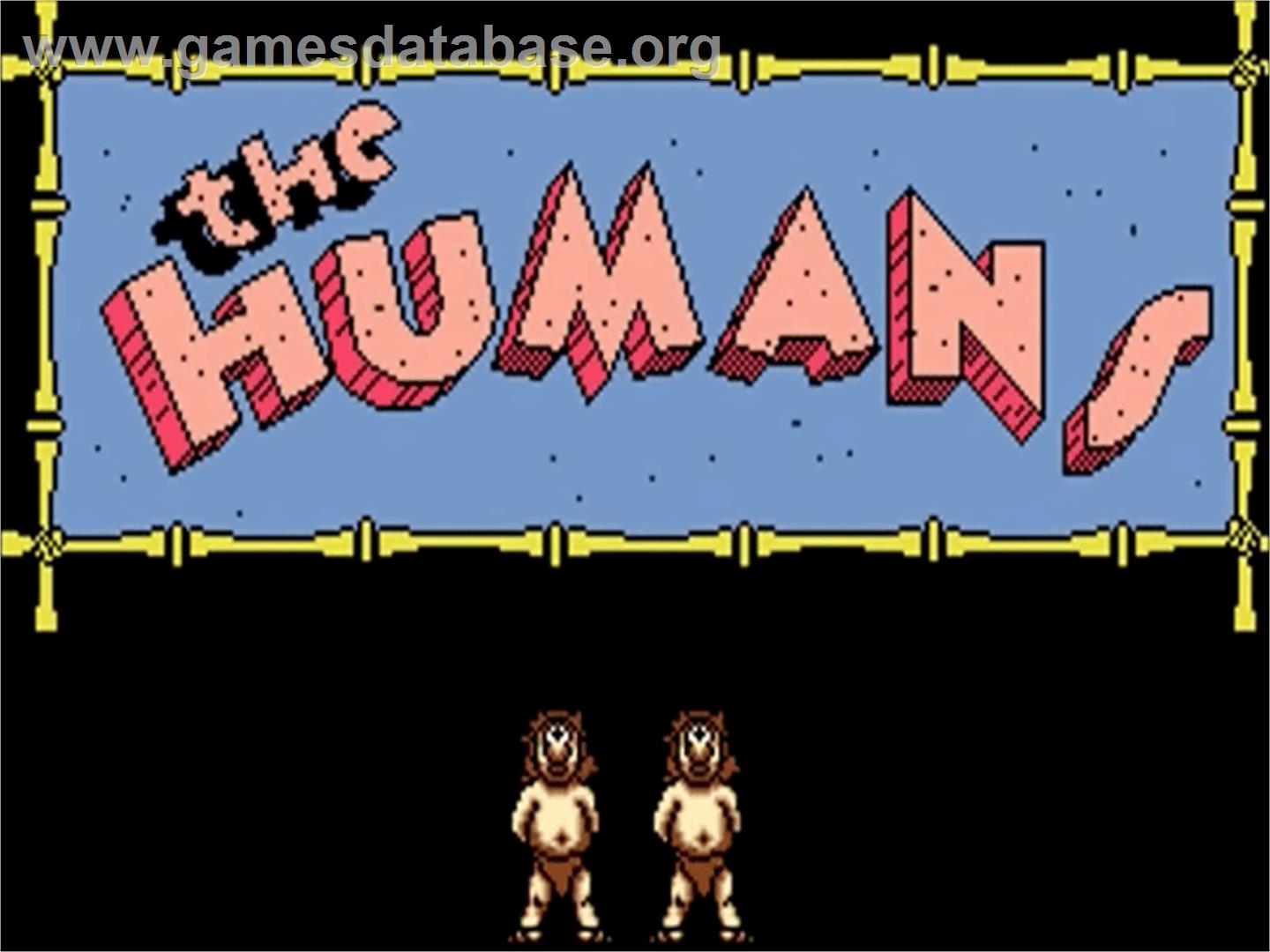 Humans - Commodore Amiga - Artwork - Title Screen