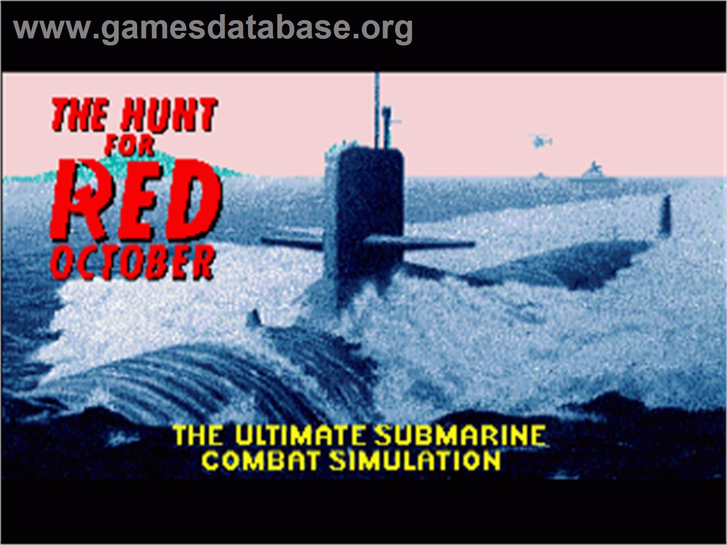 Hunt for Red October - Commodore Amiga - Artwork - Title Screen