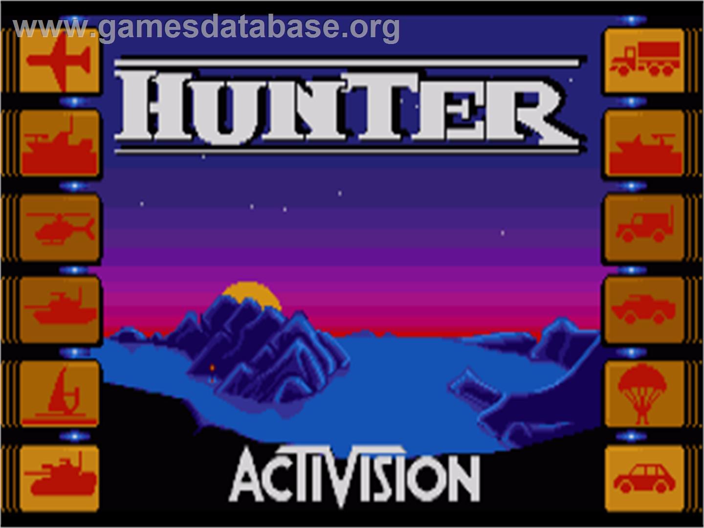 Hunter - Commodore Amiga - Artwork - Title Screen