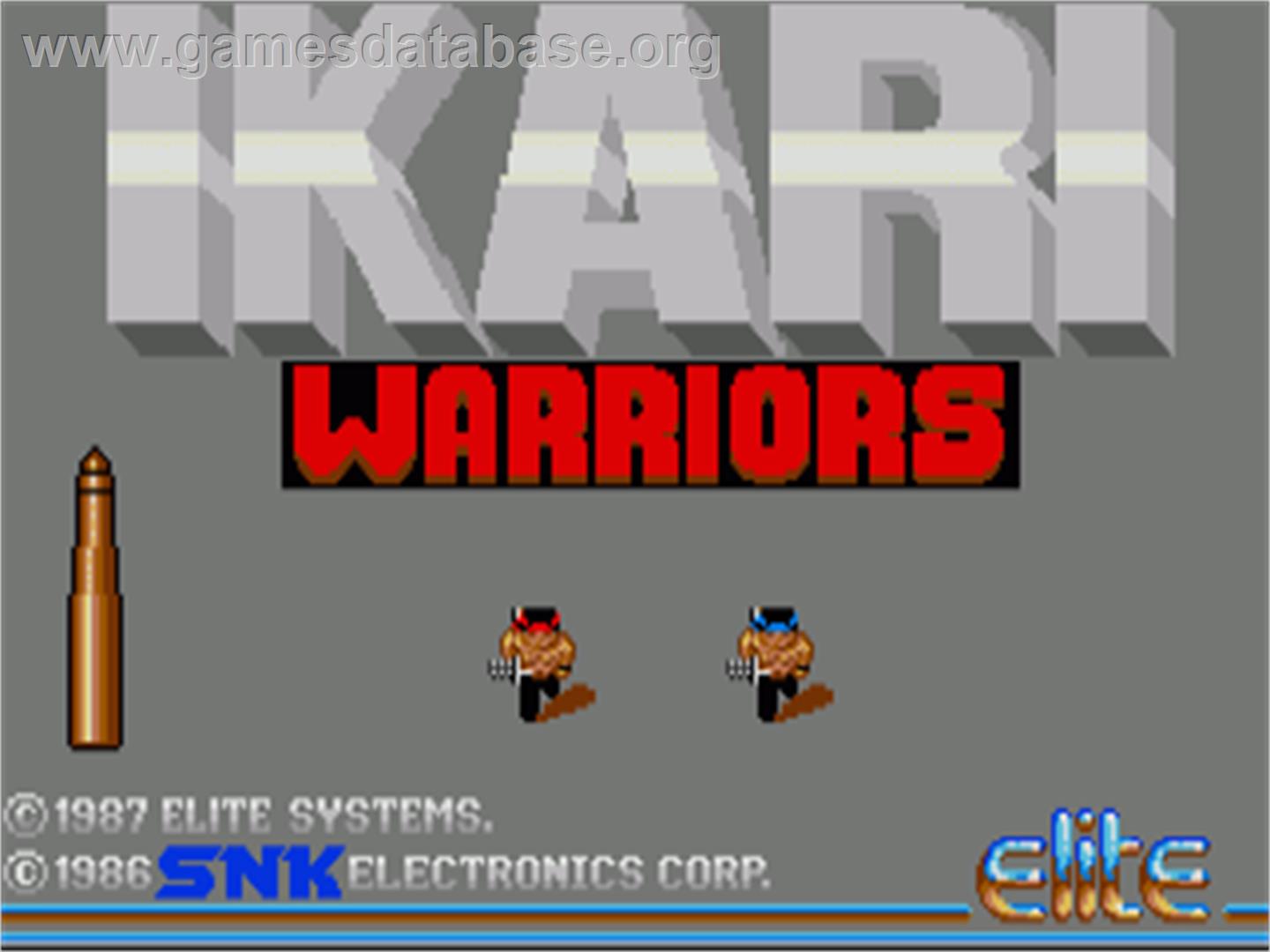 Ikari Warriors - Commodore Amiga - Artwork - Title Screen