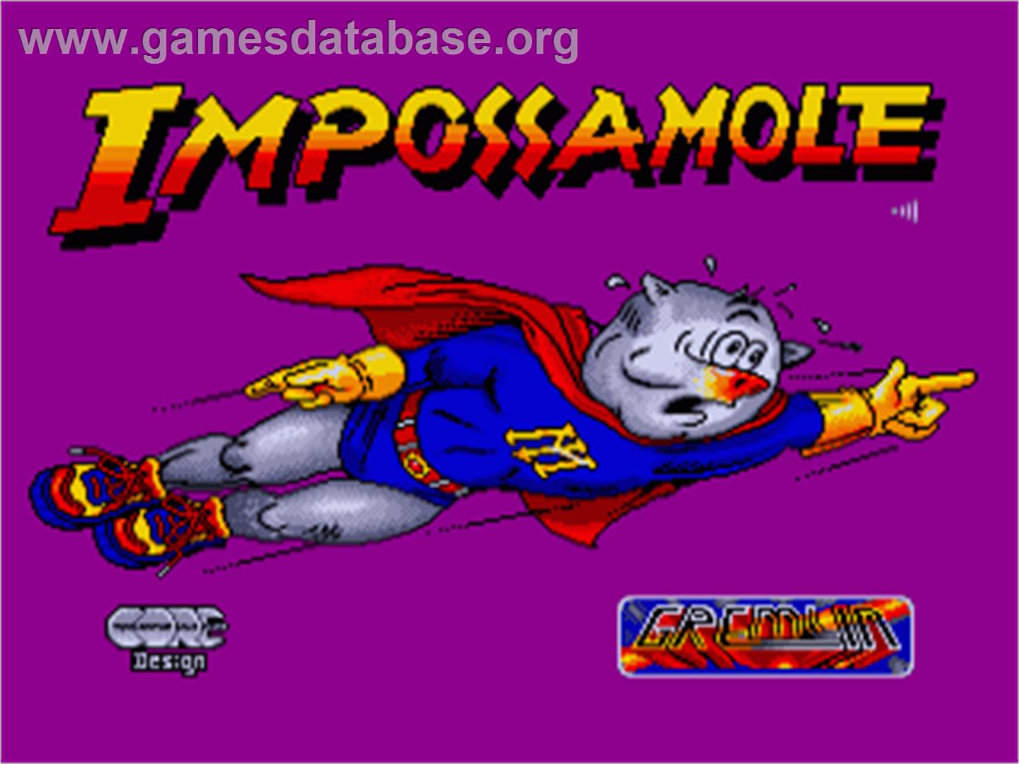 Impossamole - Commodore Amiga - Artwork - Title Screen