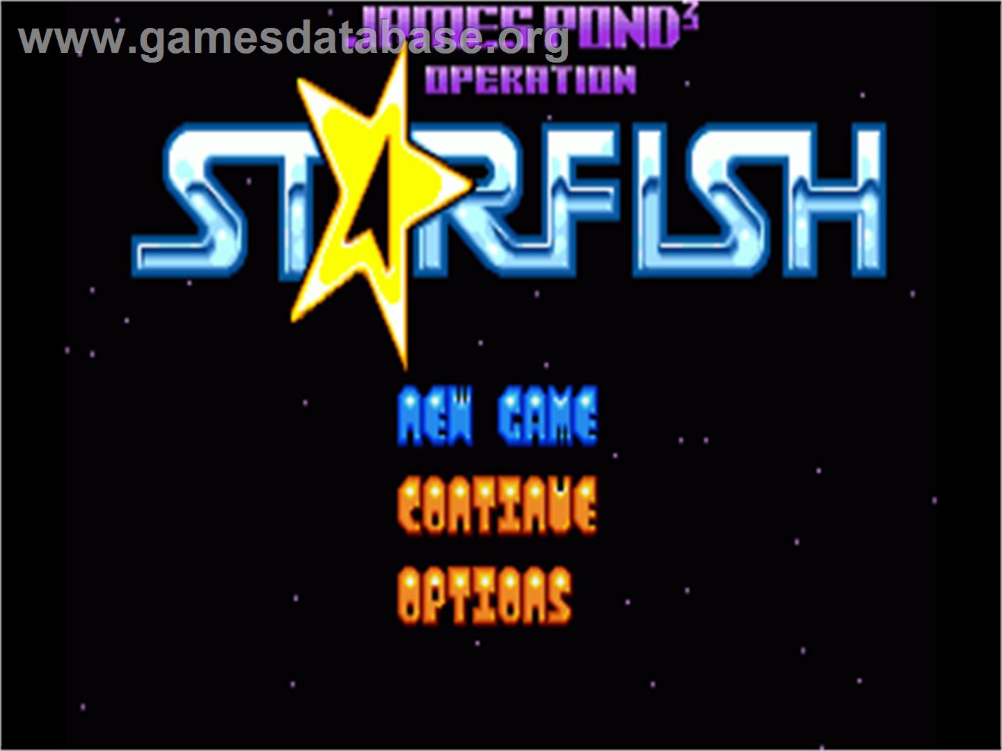 James Pond 3: Operation Starfish - Commodore Amiga - Artwork - Title Screen