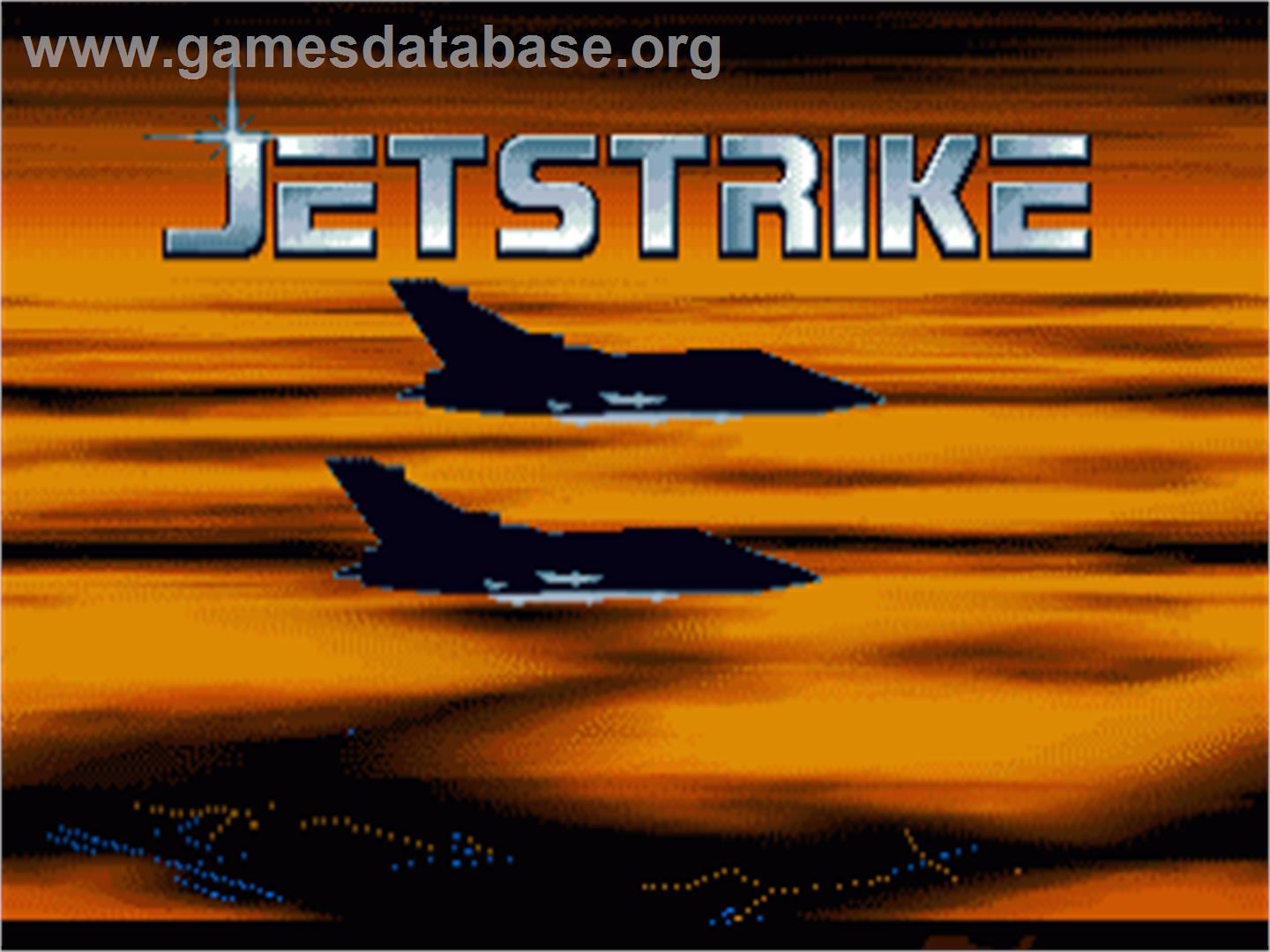 Jet Strike - Commodore Amiga - Artwork - Title Screen