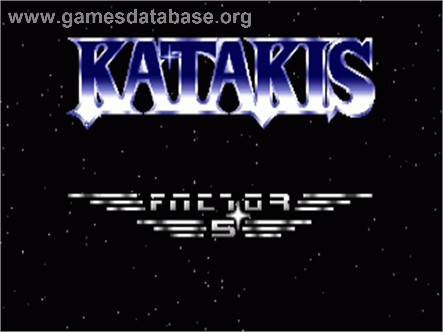 Katakis - Commodore Amiga - Artwork - Title Screen