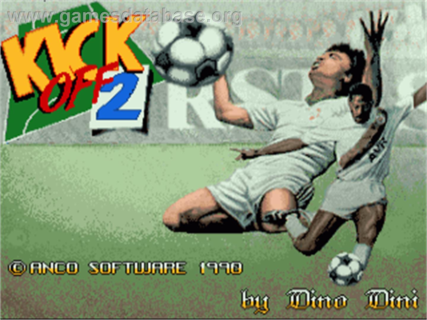Kick Off 2: Giants of Europe - Commodore Amiga - Artwork - Title Screen