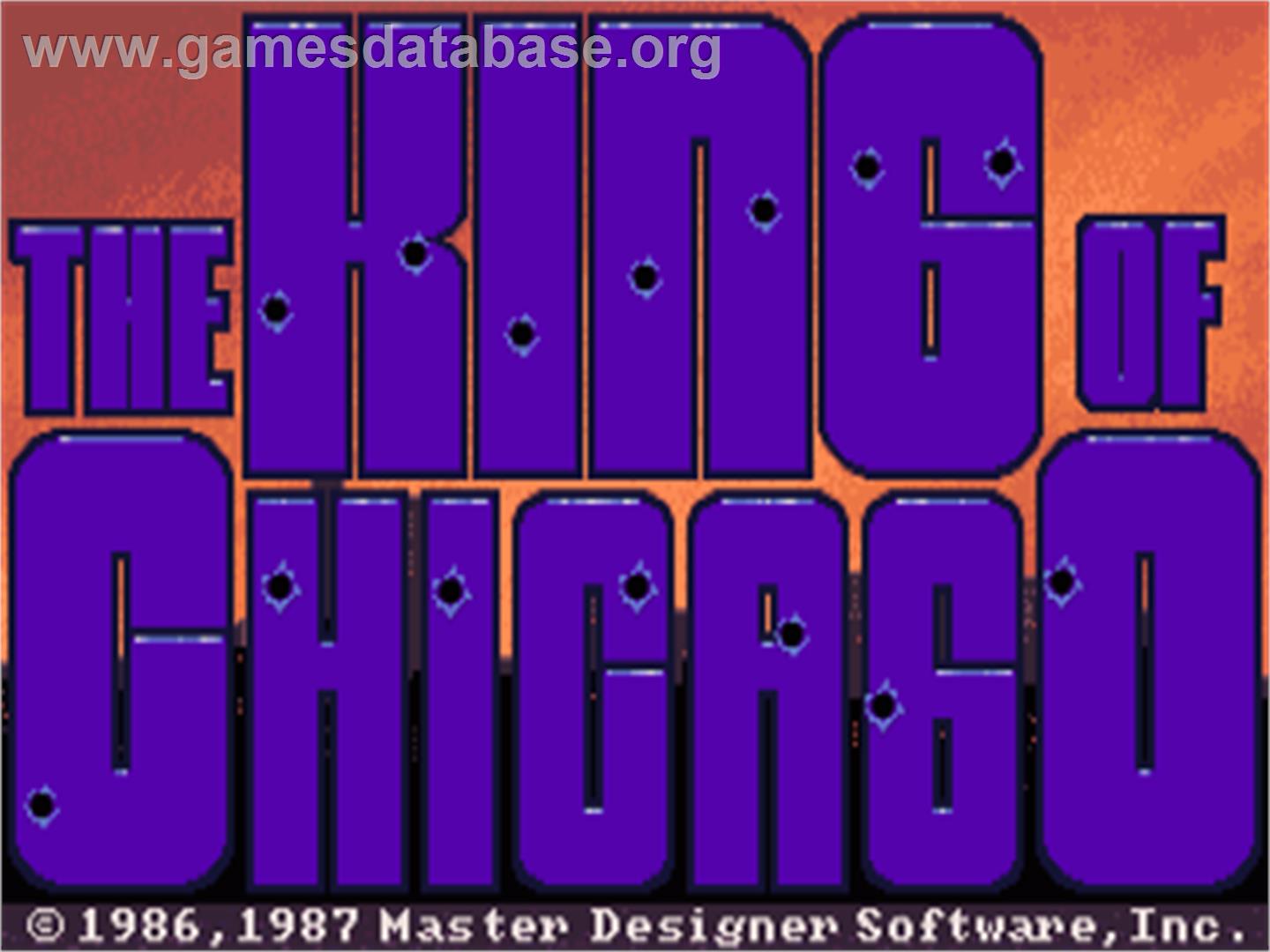 King of Chicago - Commodore Amiga - Artwork - Title Screen