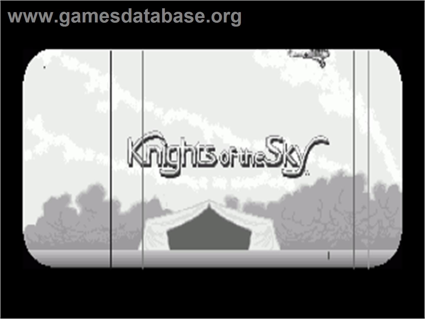 Knights of the Sky - Commodore Amiga - Artwork - Title Screen