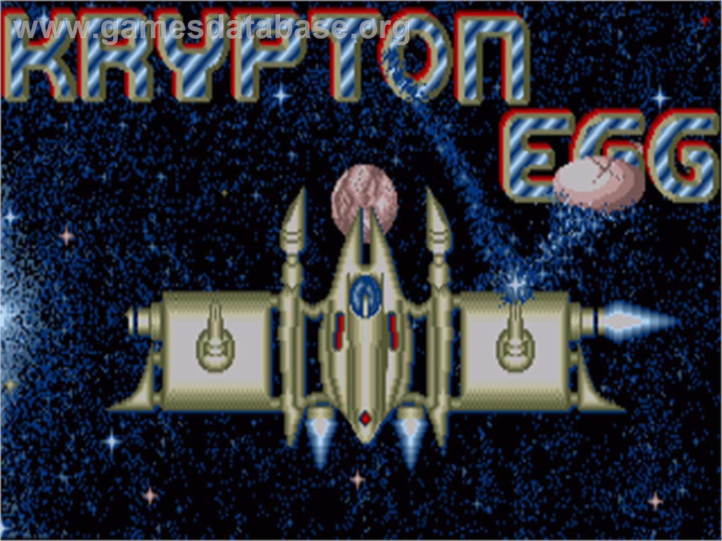 Krypton Egg - Commodore Amiga - Artwork - Title Screen