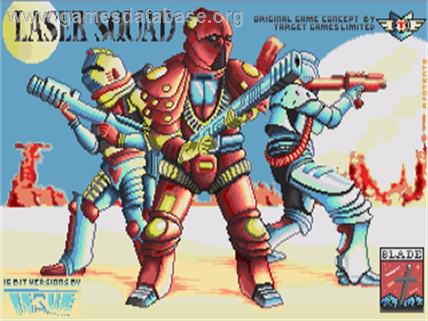 Laser Squad - Commodore Amiga - Artwork - Title Screen