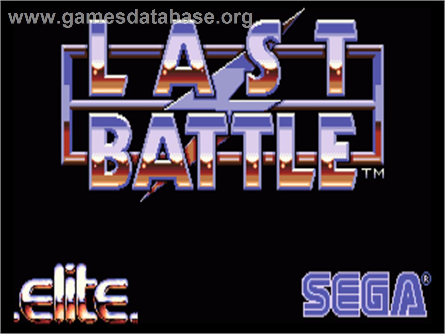 Last Battle - Commodore Amiga - Artwork - Title Screen