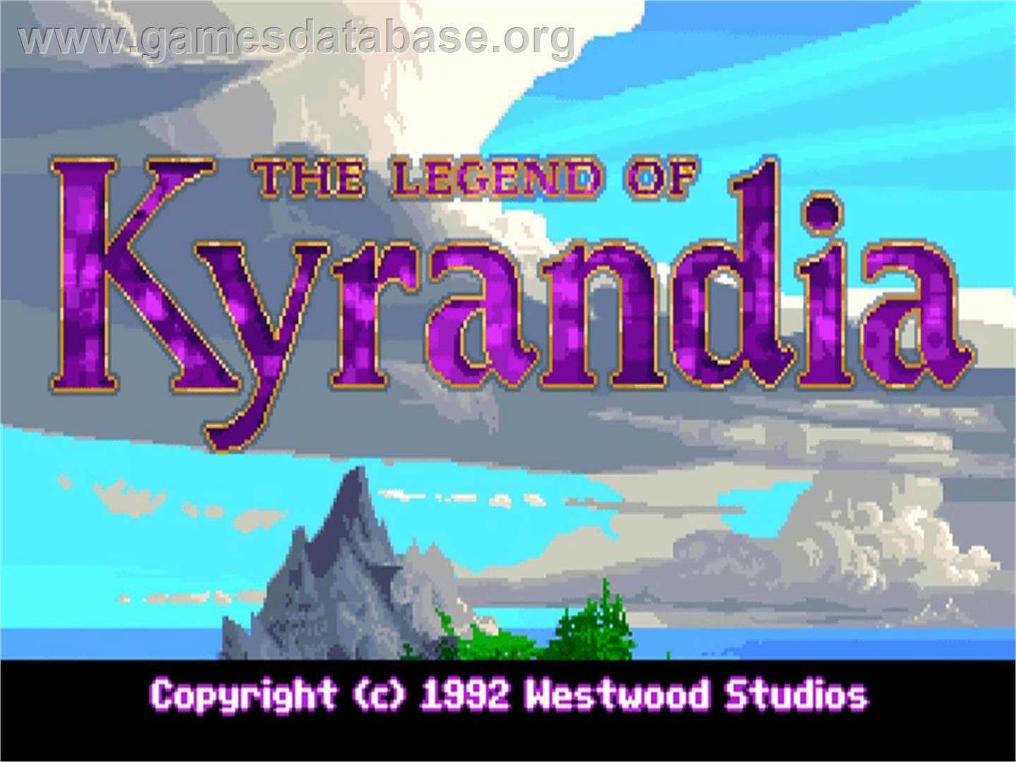 Legend of Kyrandia - Commodore Amiga - Artwork - Title Screen