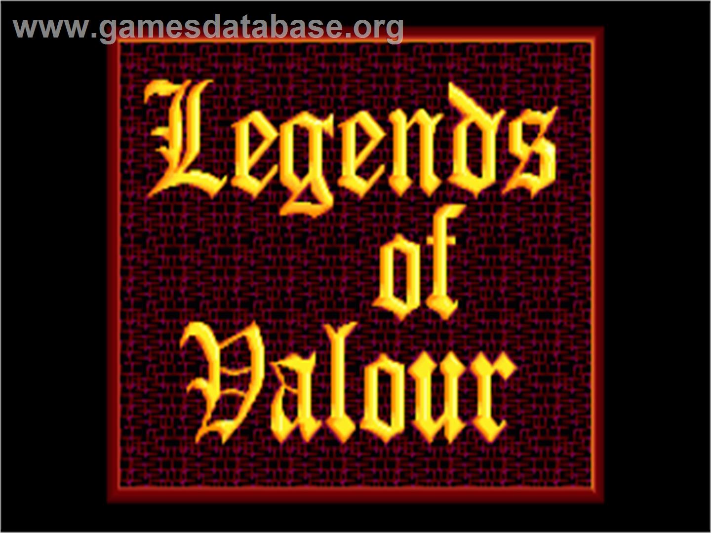 Legends of Valour - Commodore Amiga - Artwork - Title Screen