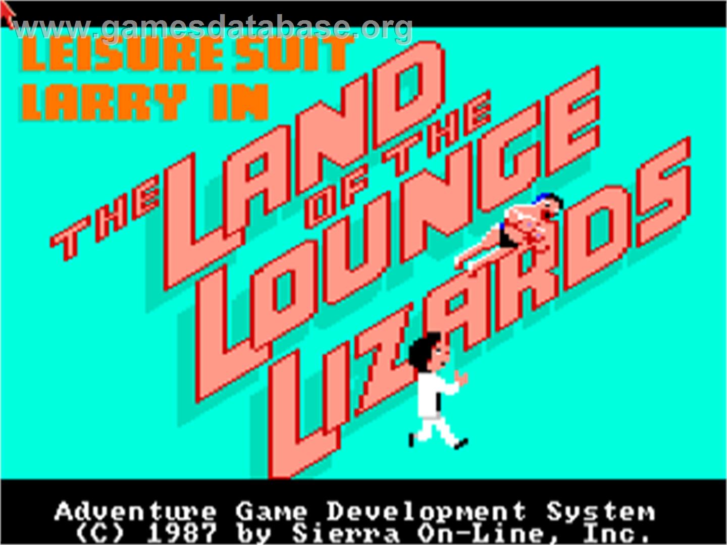 Leisure Suit Larry: Triple Pack - Commodore Amiga - Artwork - Title Screen