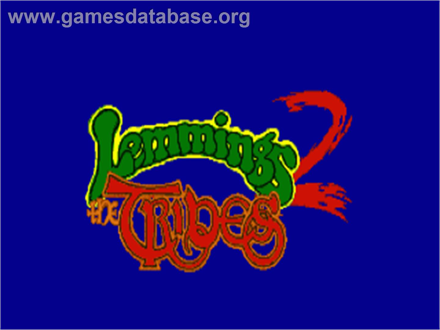 Lemmings 2: The Tribes - Commodore Amiga - Artwork - Title Screen