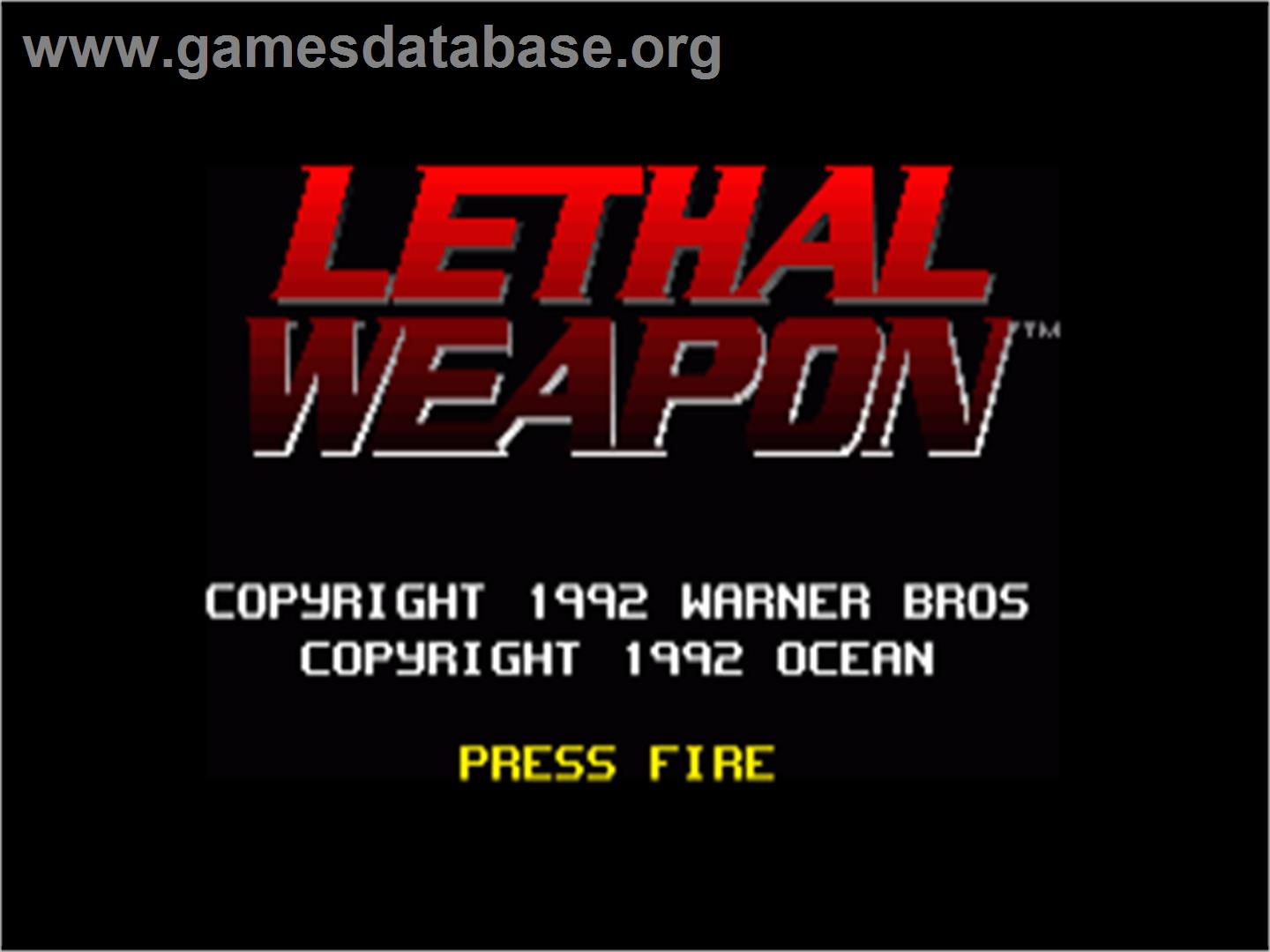 Lethal Weapon - Commodore Amiga - Artwork - Title Screen
