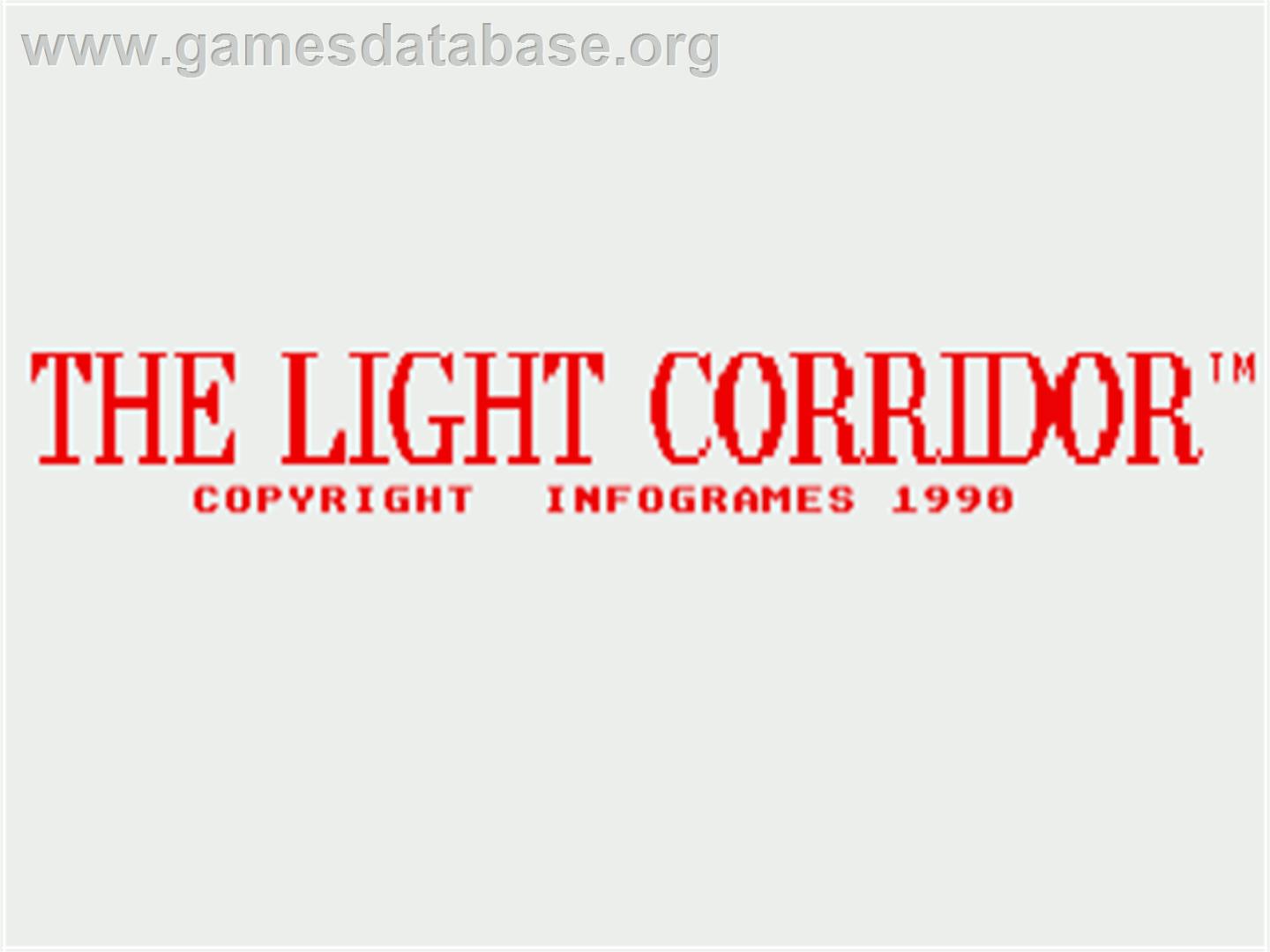 Light Corridor - Commodore Amiga - Artwork - Title Screen
