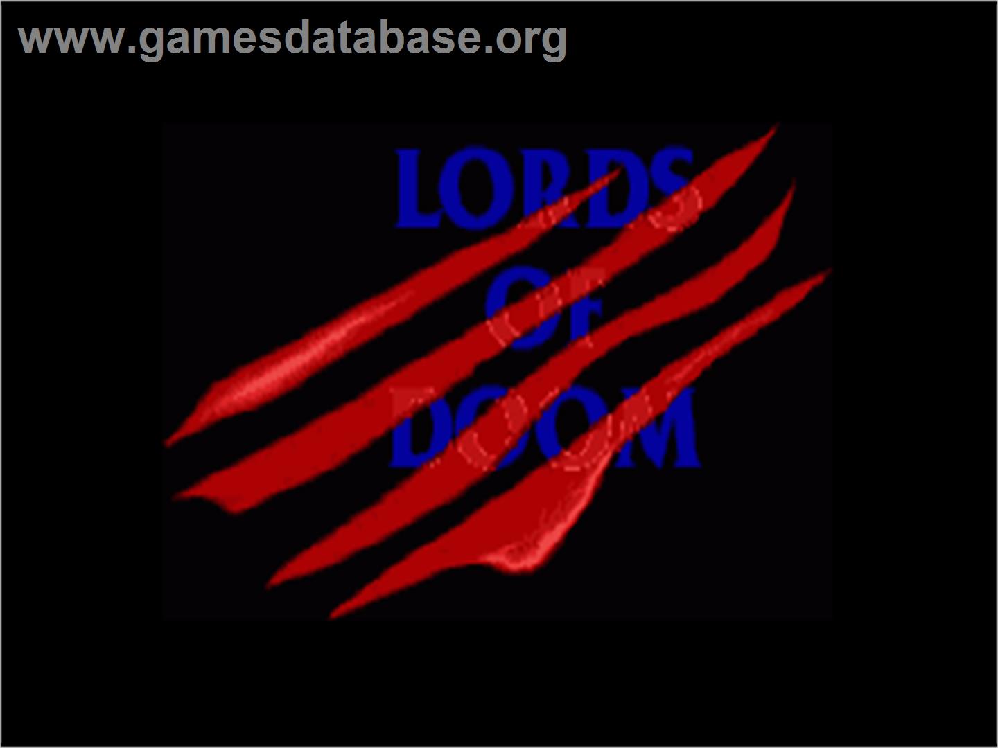 Lords of Doom - Commodore Amiga - Artwork - Title Screen