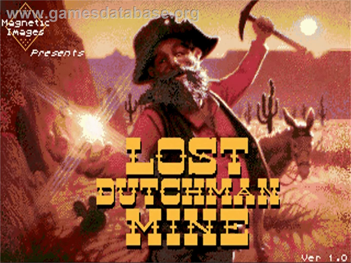 Lost Dutchman Mine - Commodore Amiga - Artwork - Title Screen