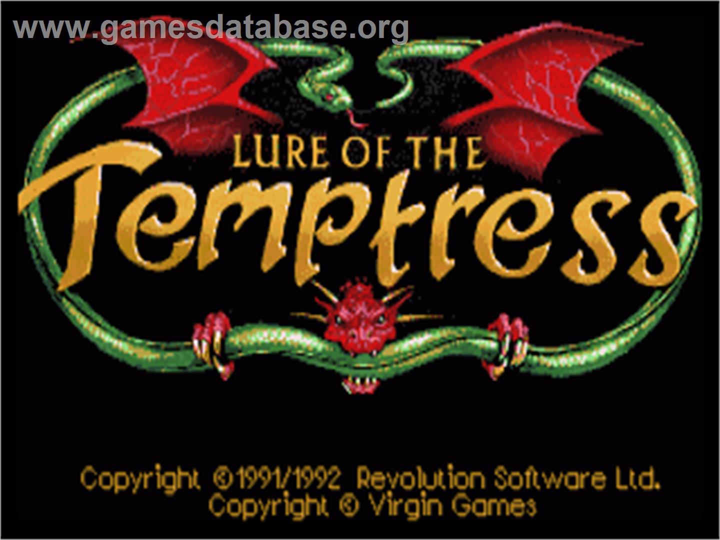 Lure of the Temptress - Commodore Amiga - Artwork - Title Screen
