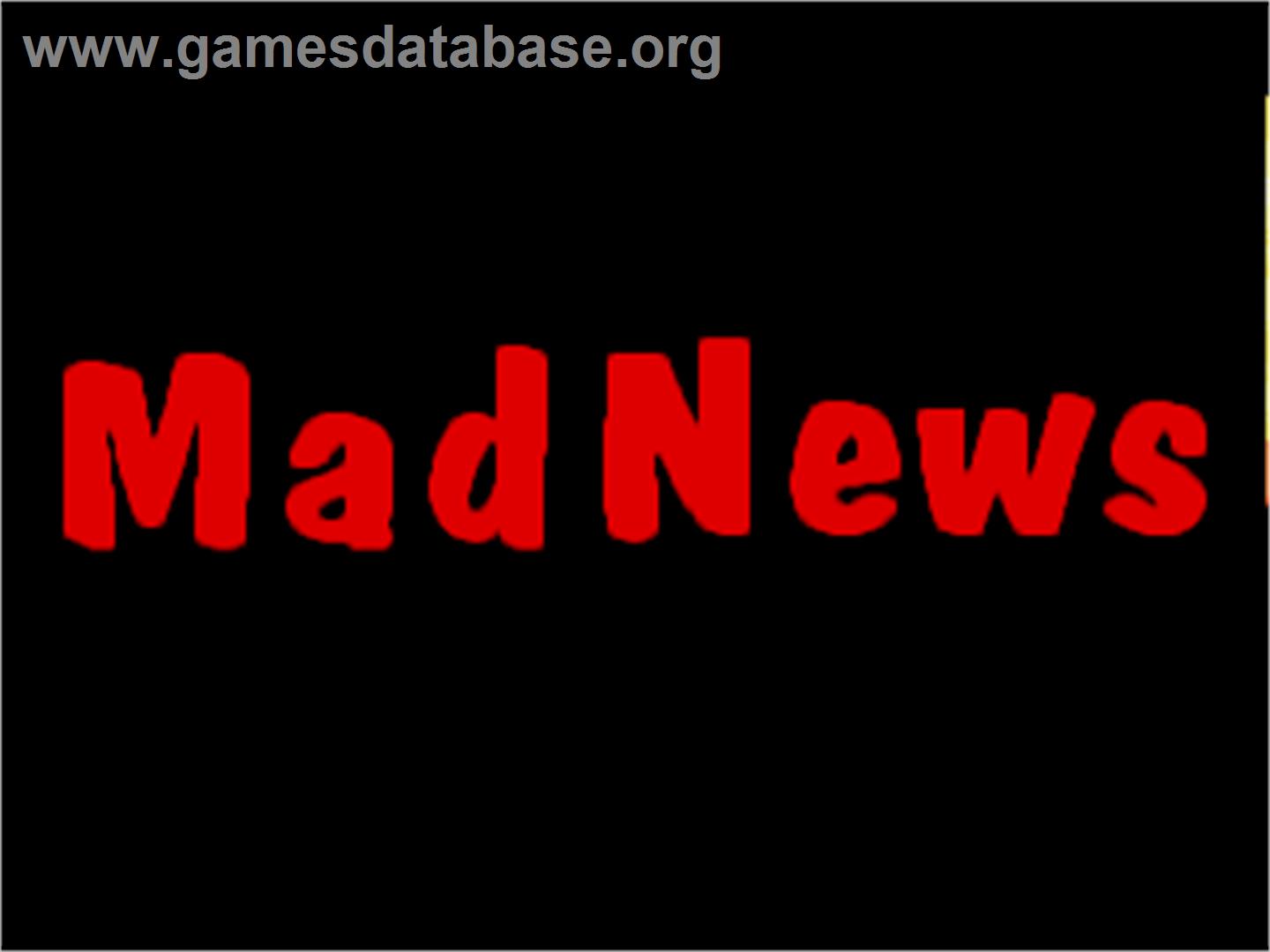 Mad News - Commodore Amiga - Artwork - Title Screen
