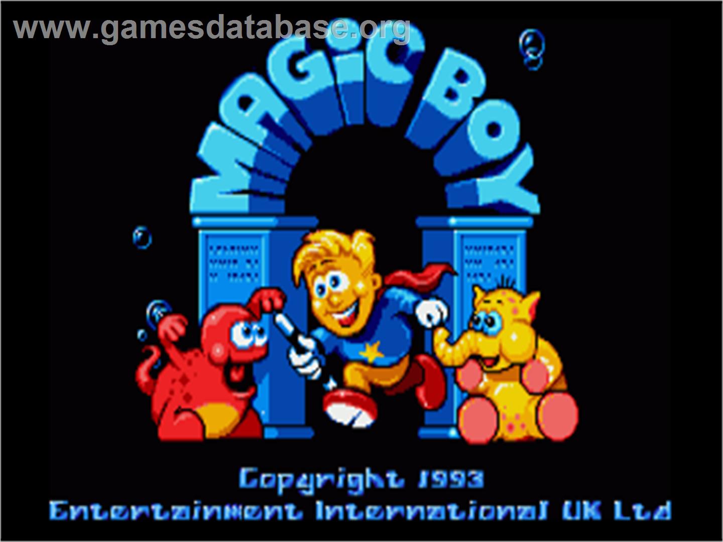 Magic Boy - Commodore Amiga - Artwork - Title Screen