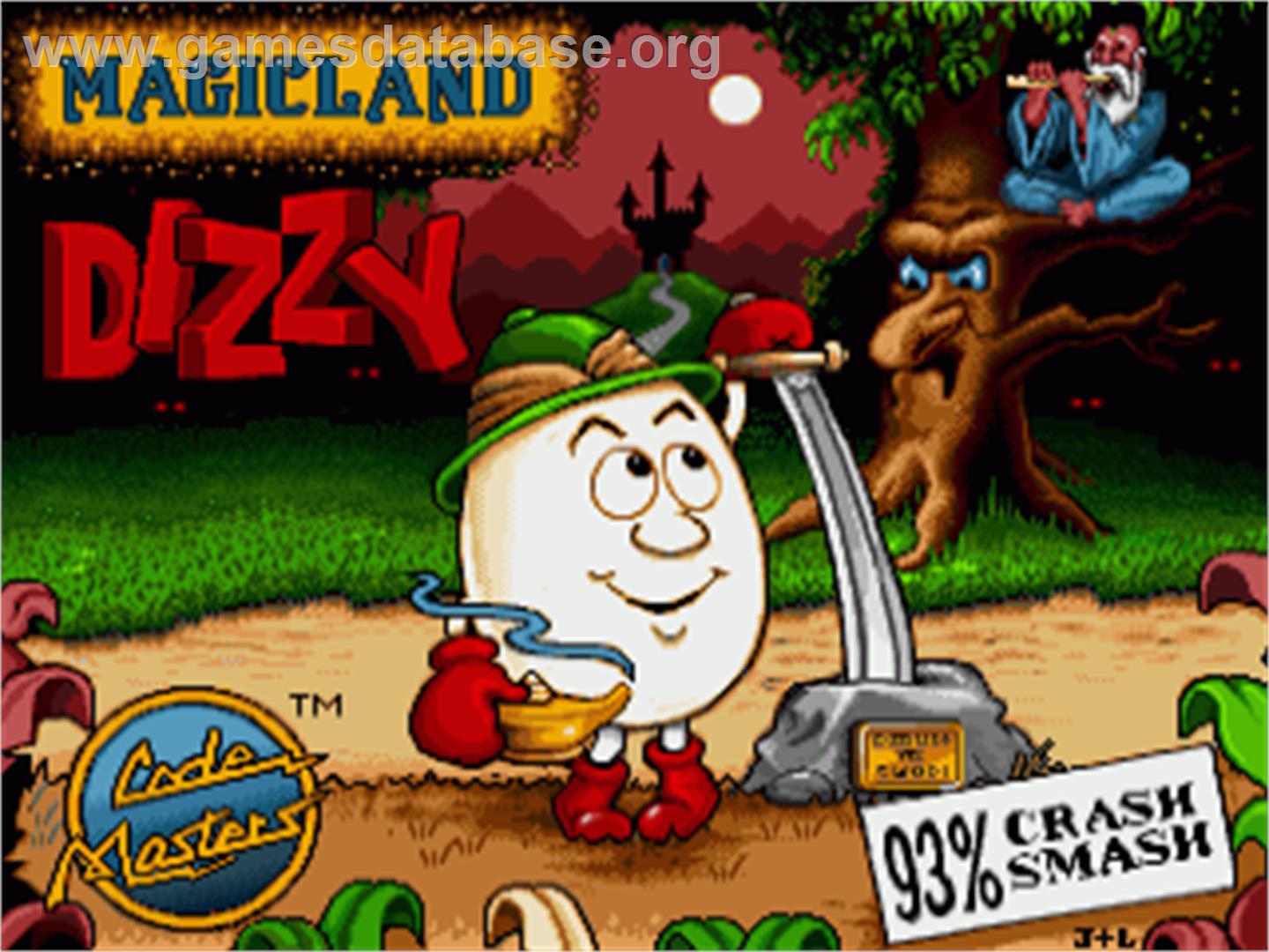 Magicland Dizzy - Commodore Amiga - Artwork - Title Screen