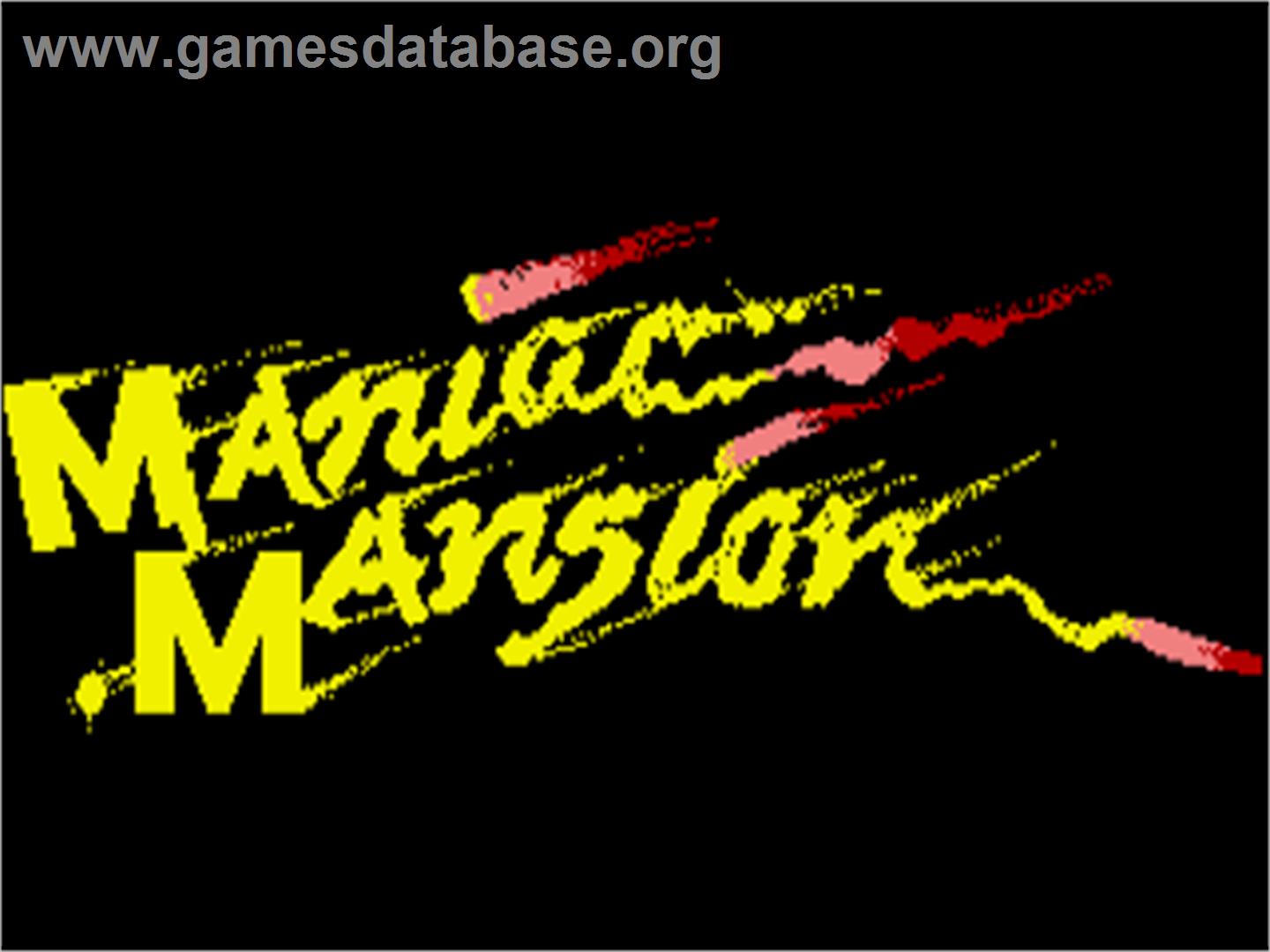 Maniac Mansion - Commodore Amiga - Artwork - Title Screen