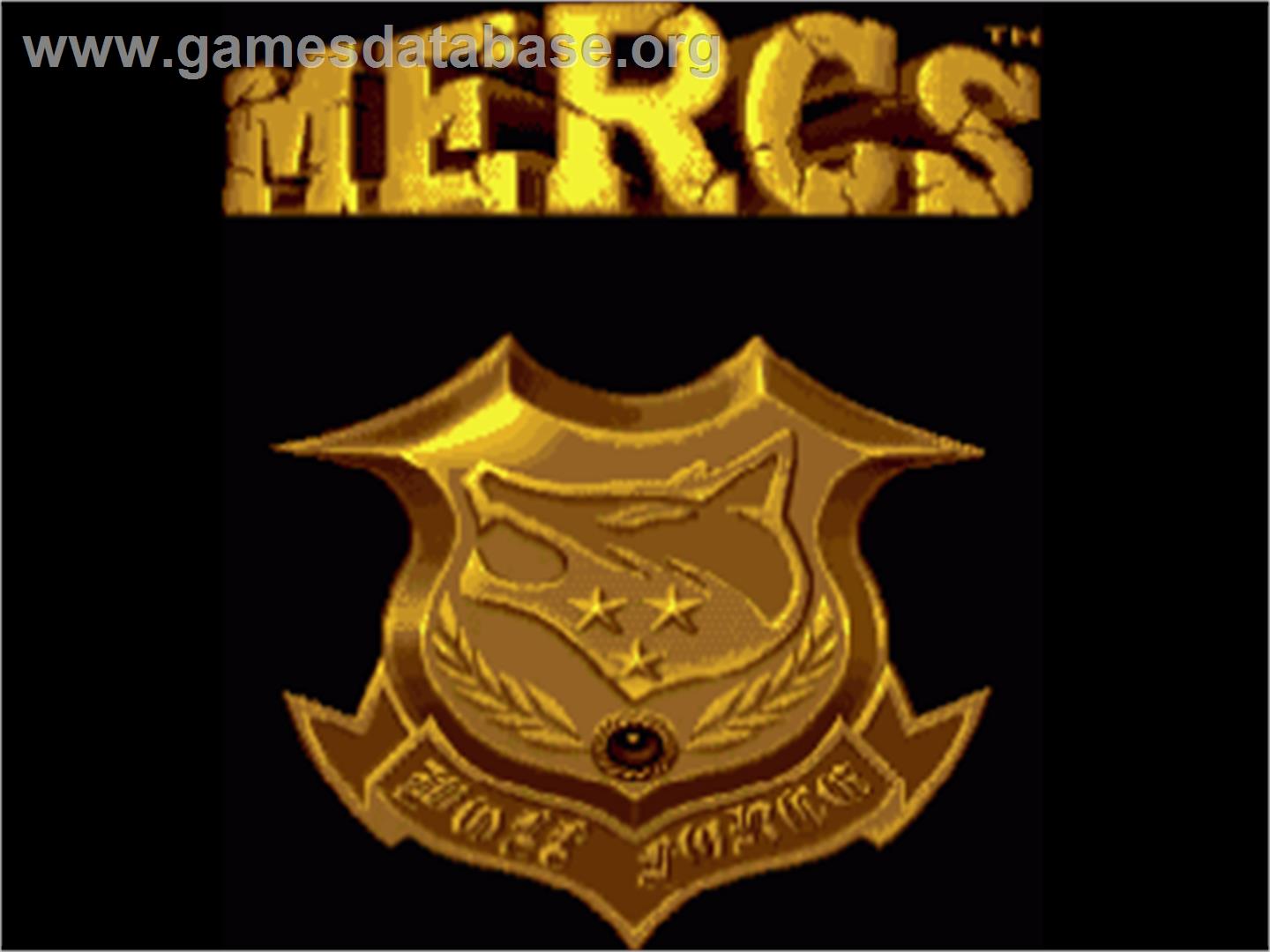 Mercs - Commodore Amiga - Artwork - Title Screen