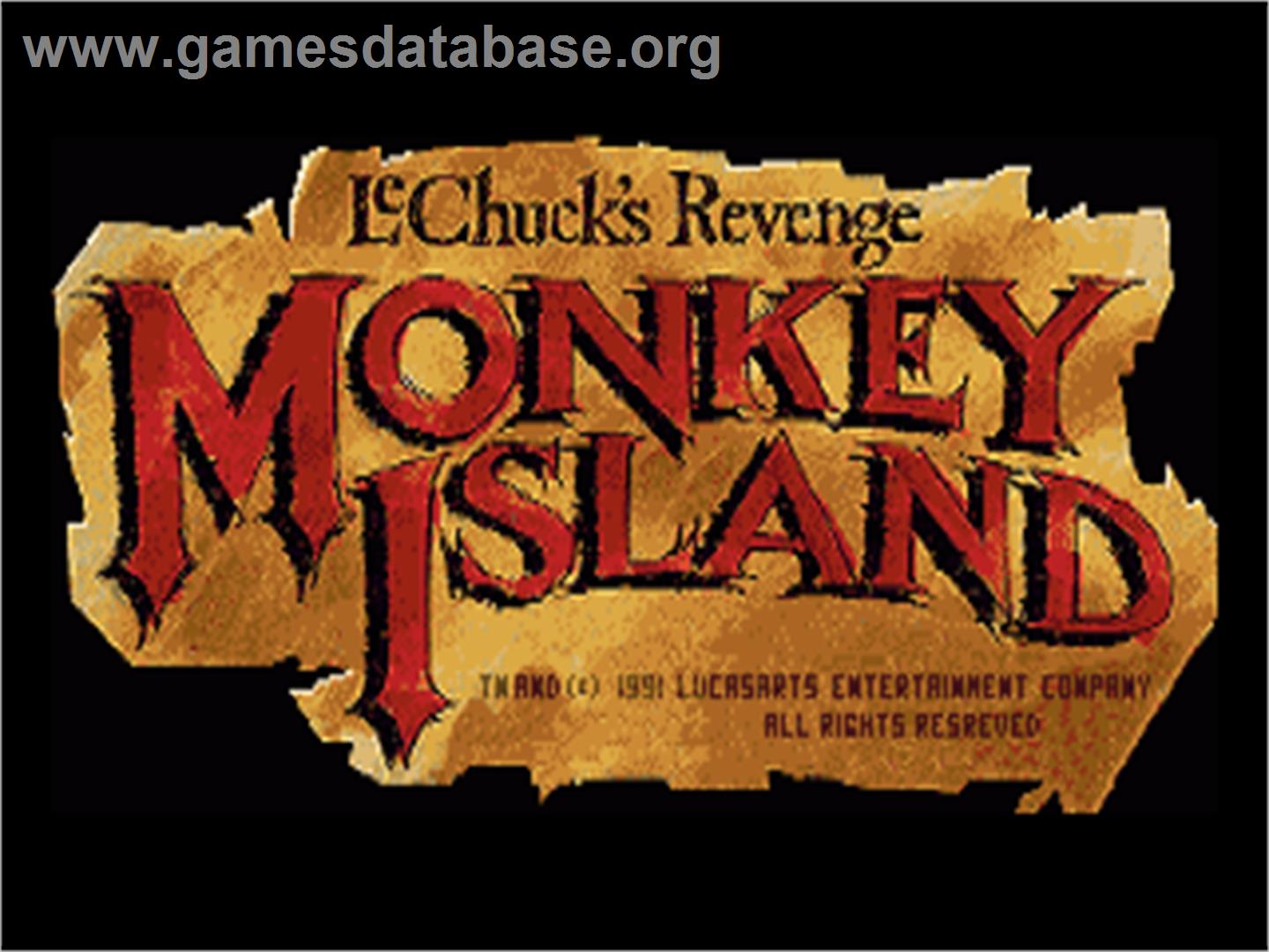 Monkey Island 2:  LeChuck's Revenge - Commodore Amiga - Artwork - Title Screen