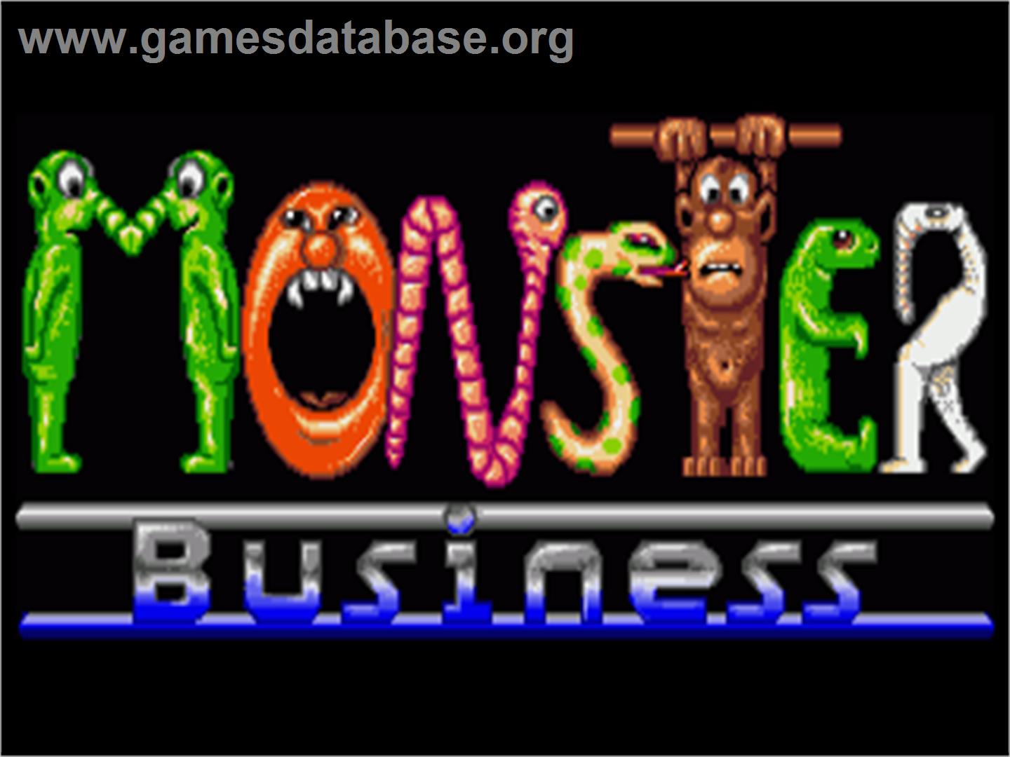 Monster Business - Commodore Amiga - Artwork - Title Screen