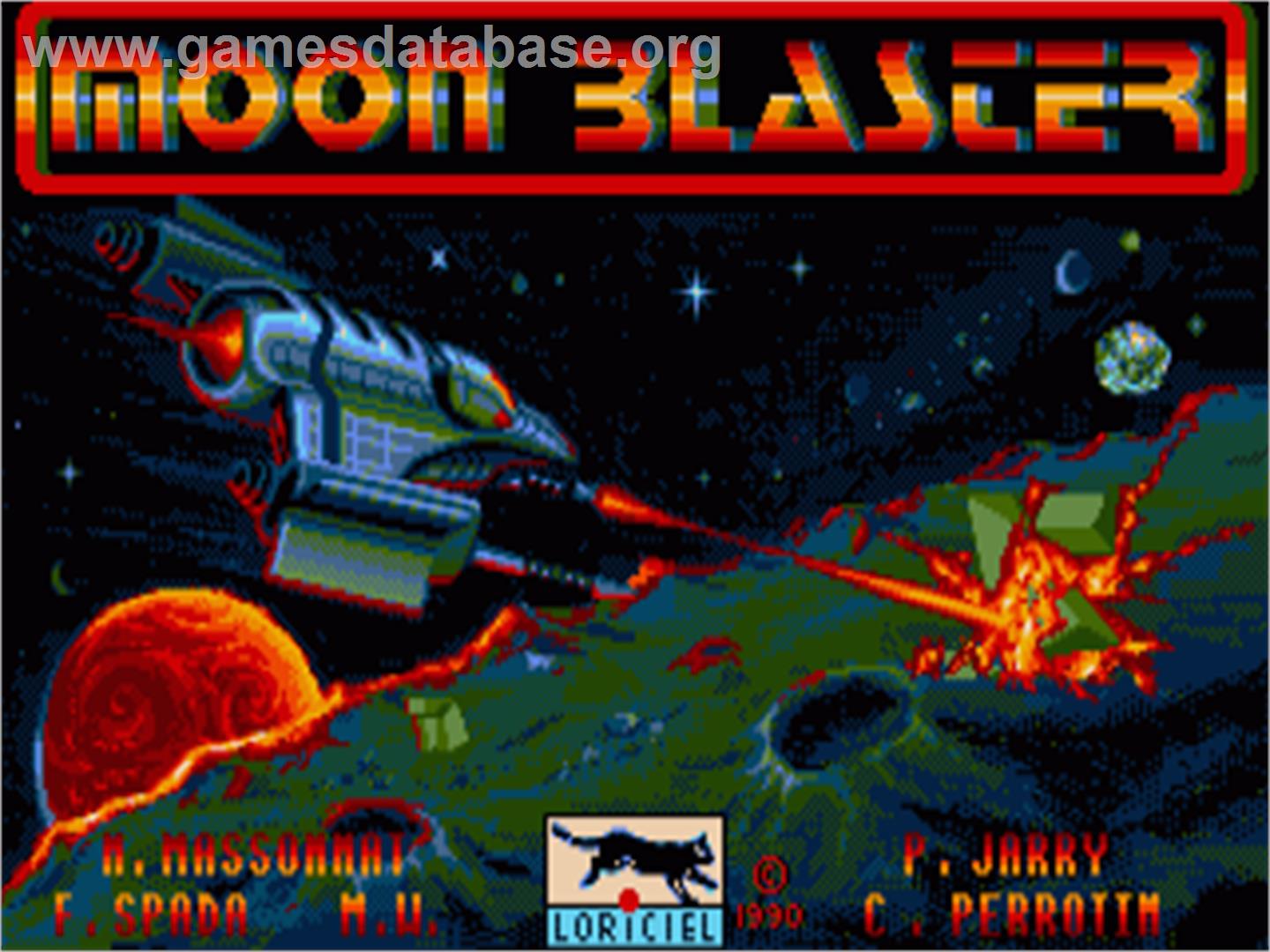 Moon Blaster - Commodore Amiga - Artwork - Title Screen