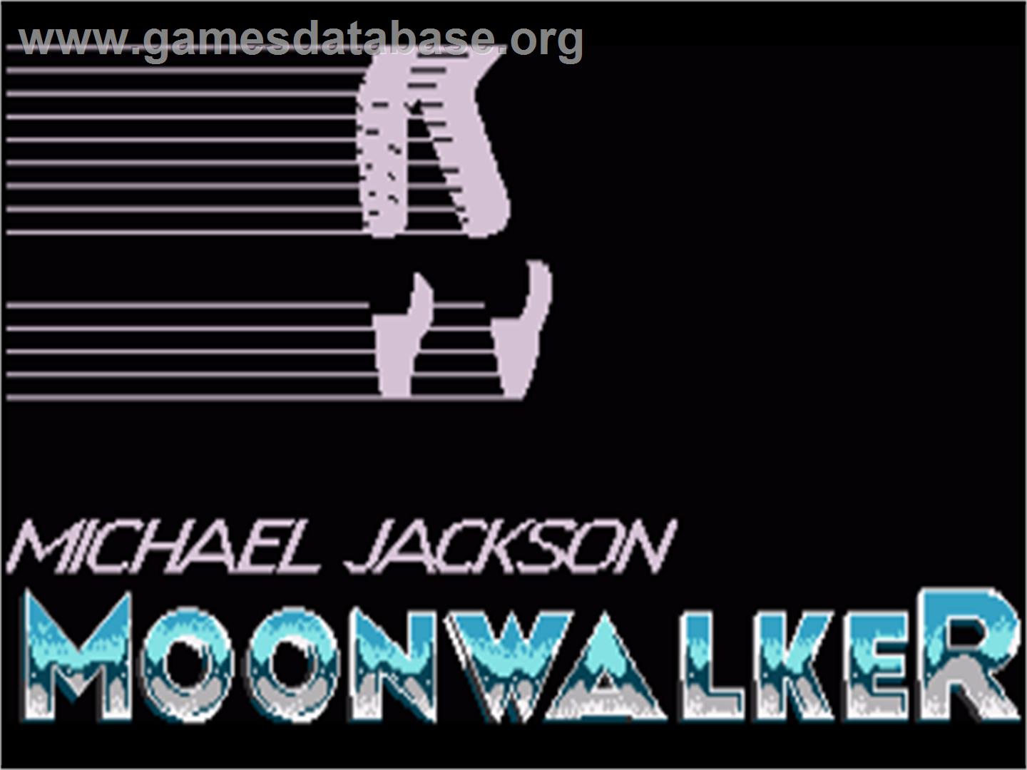 Moonwalker - Commodore Amiga - Artwork - Title Screen