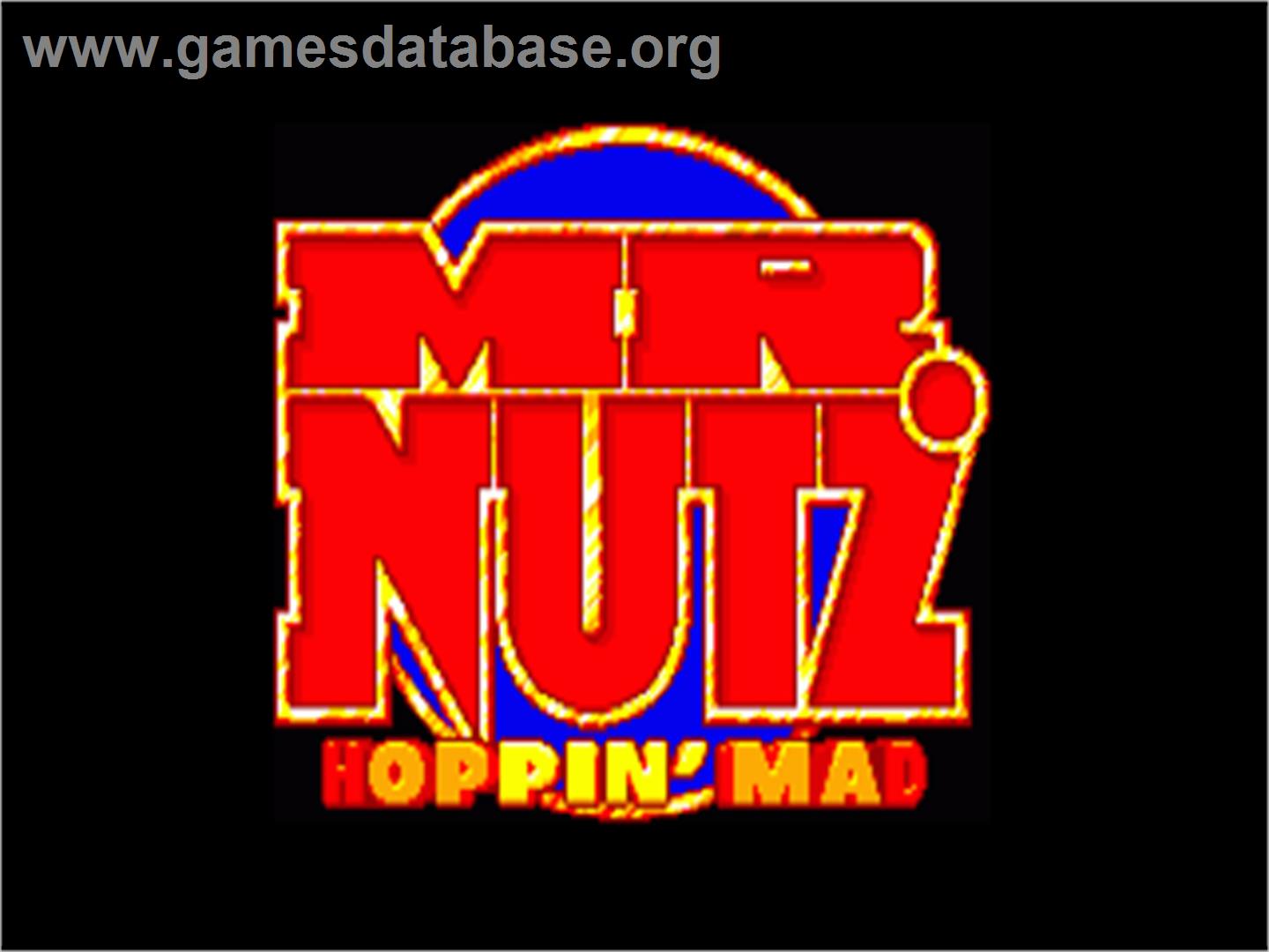 Mr. Nutz: Hoppin' Mad - Commodore Amiga - Artwork - Title Screen