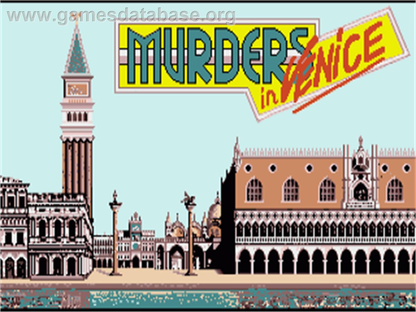 Murders in Venice - Commodore Amiga - Artwork - Title Screen