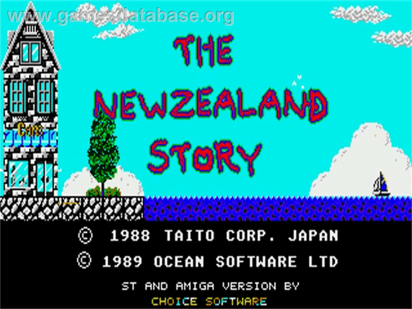 New Zealand Story - Commodore Amiga - Artwork - Title Screen