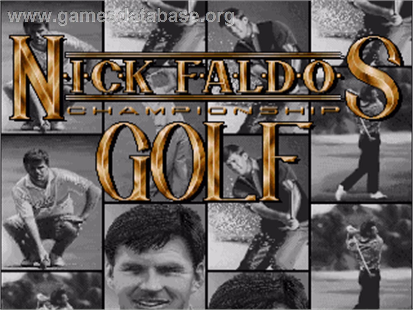 Nick Faldo's Championship Golf - Commodore Amiga - Artwork - Title Screen