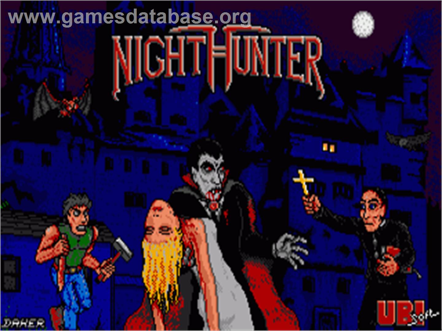 Night Hunter - Commodore Amiga - Artwork - Title Screen