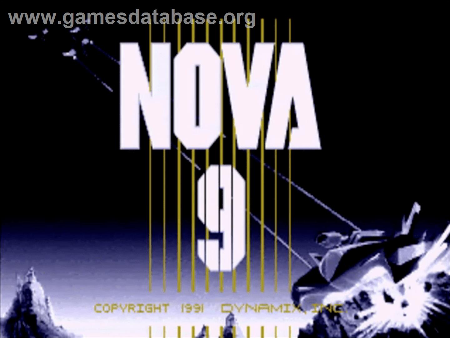 Nova 9: Return of Gir Draxon - Commodore Amiga - Artwork - Title Screen
