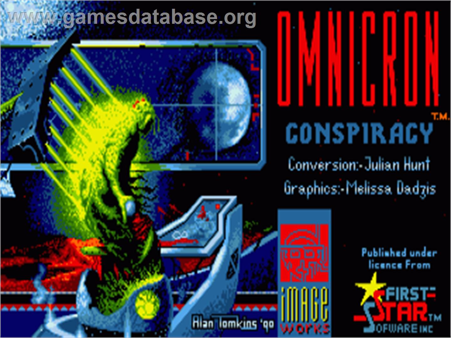Omnicron Conspiracy - Commodore Amiga - Artwork - Title Screen