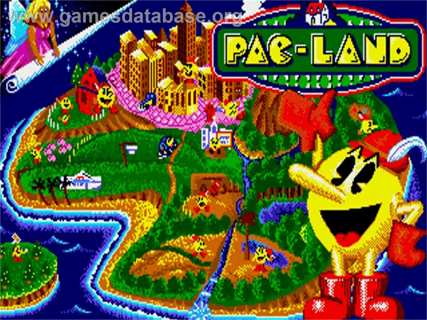 Pac-Land - Commodore Amiga - Artwork - Title Screen