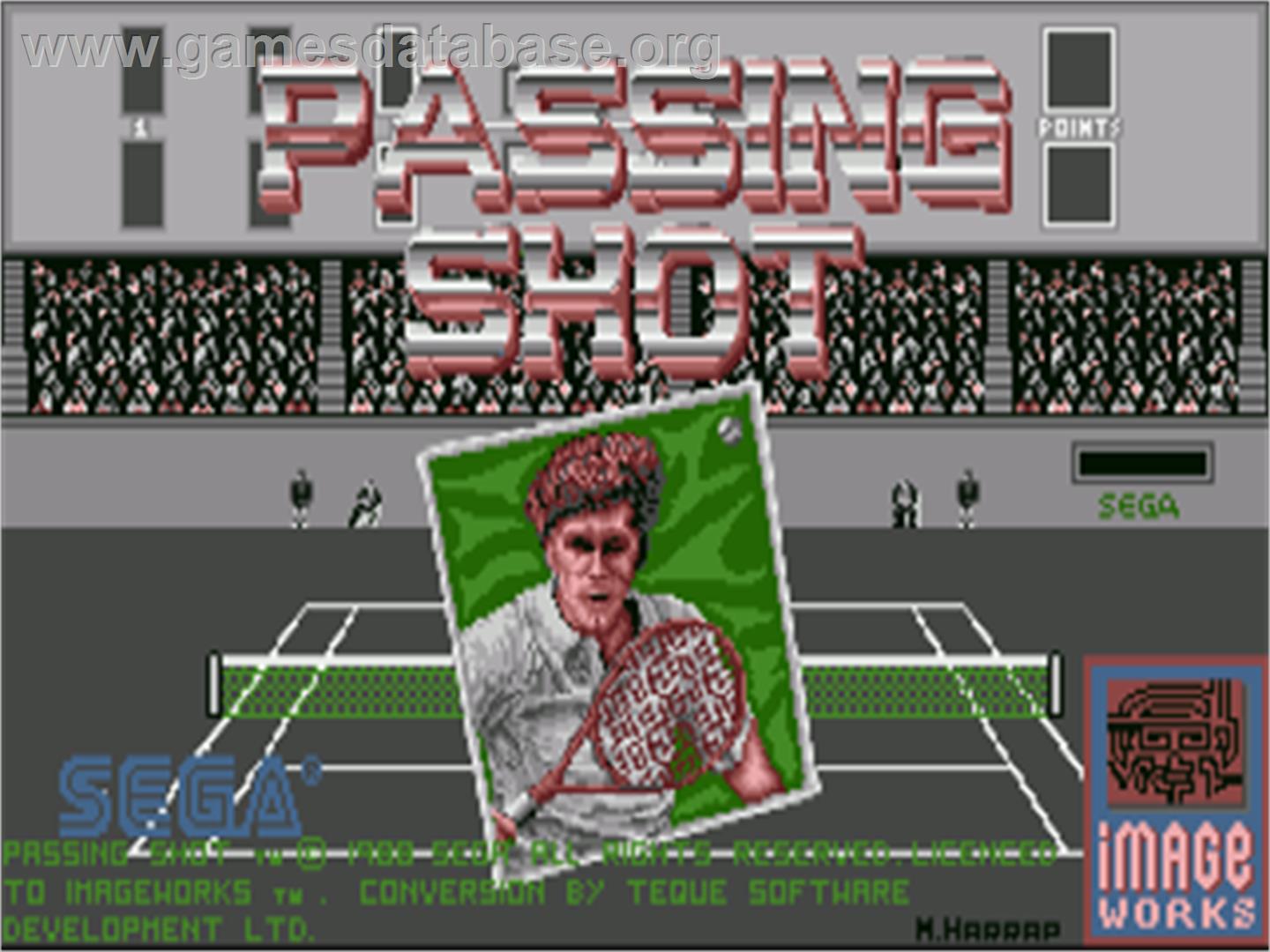 Passing Shot - Commodore Amiga - Artwork - Title Screen