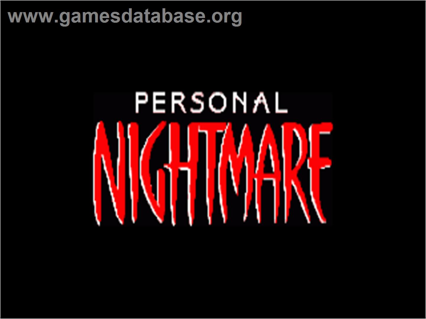 Personal Nightmare - Commodore Amiga - Artwork - Title Screen