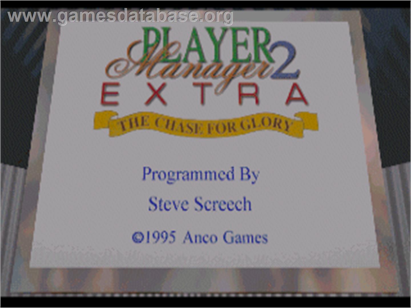 Player Manager 2 - Commodore Amiga - Artwork - Title Screen