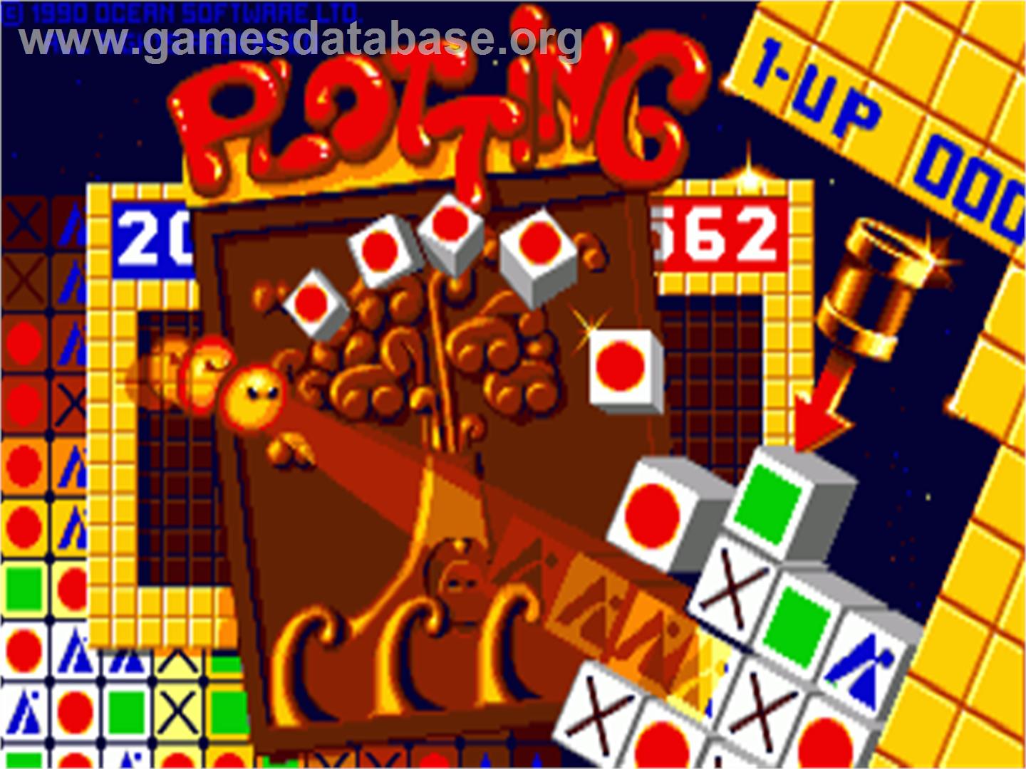 Plotting - Commodore Amiga - Artwork - Title Screen