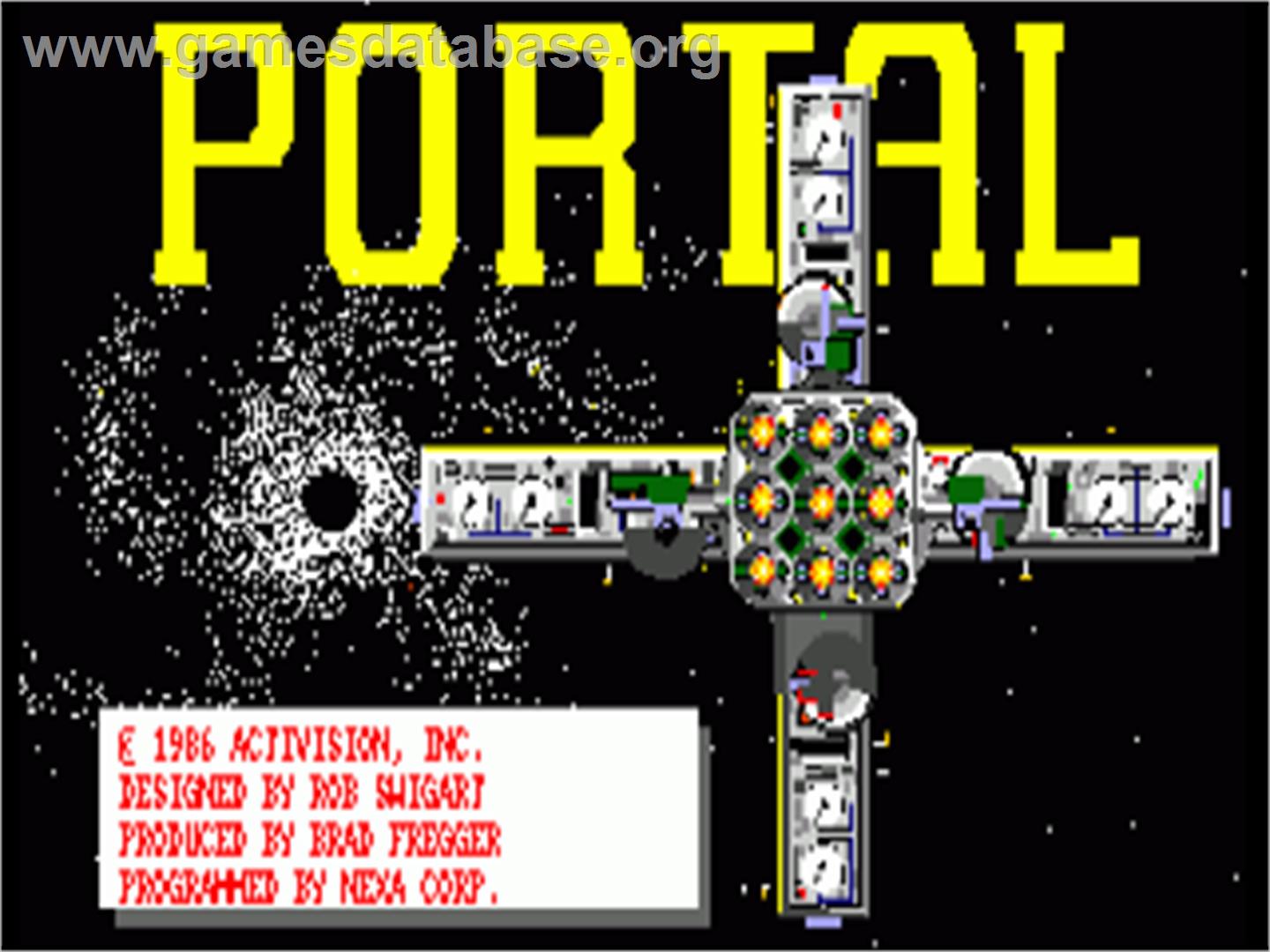 Portal - Commodore Amiga - Artwork - Title Screen