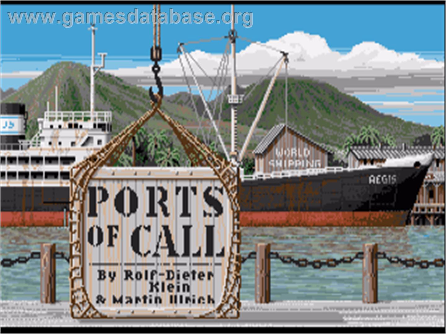 Ports of Call - Commodore Amiga - Artwork - Title Screen