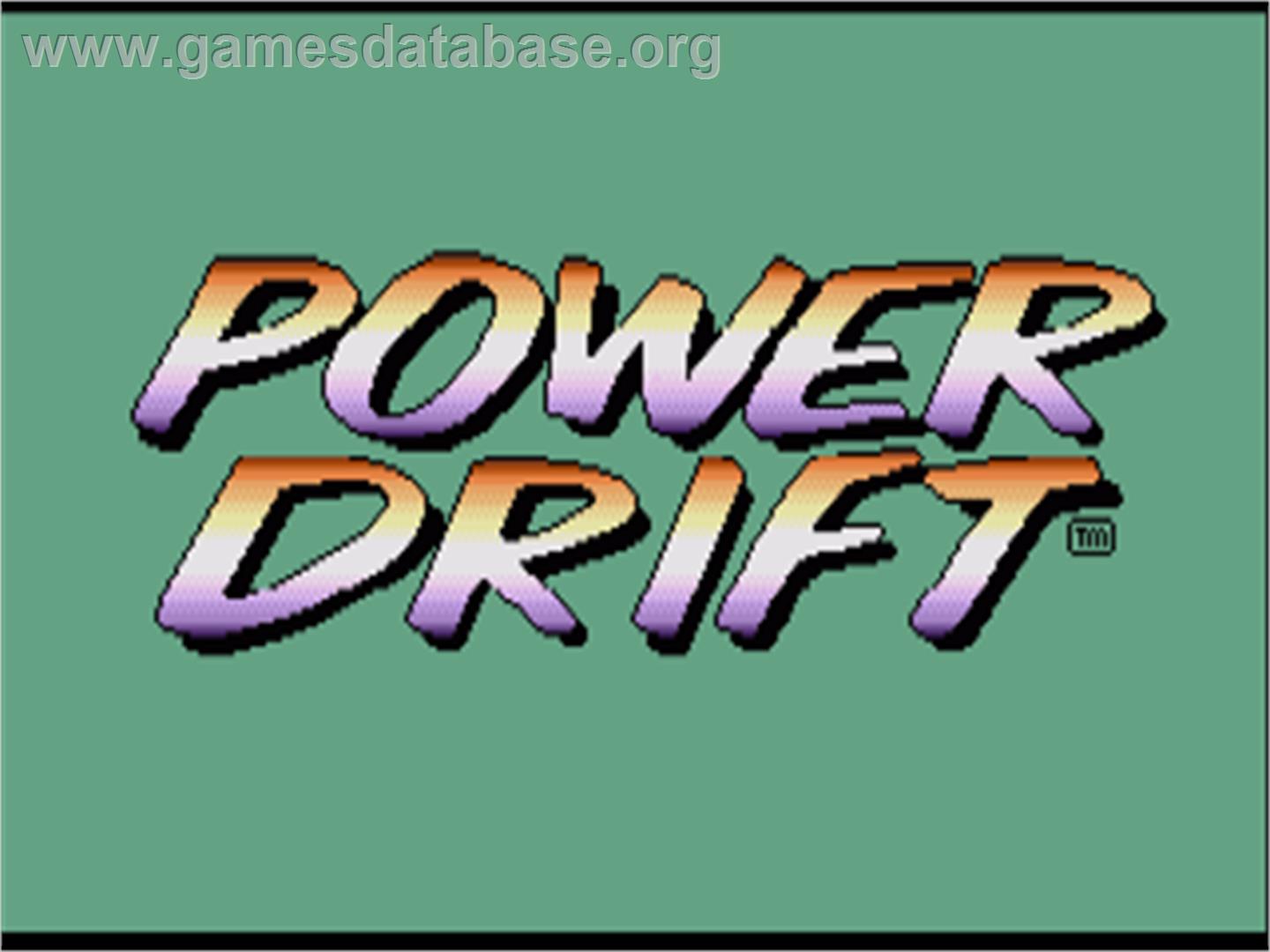 Power Drift - Commodore Amiga - Artwork - Title Screen